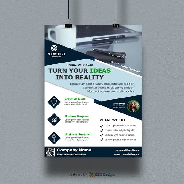 Startup Business advertising Flyer Template