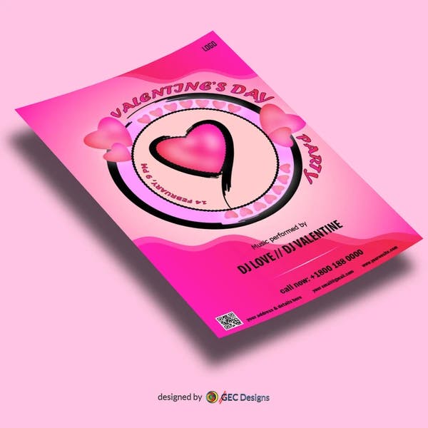 Valentines day Flyer Template