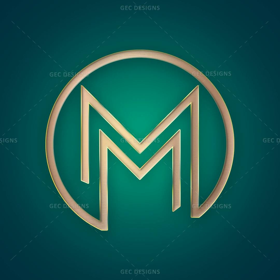 Alphabet letter M logo design