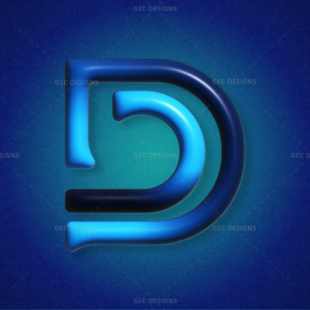Bold Letter D vector Logo Design