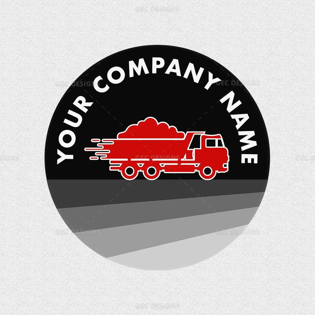 Cargo Haul Sleek Truck Services Logo Design