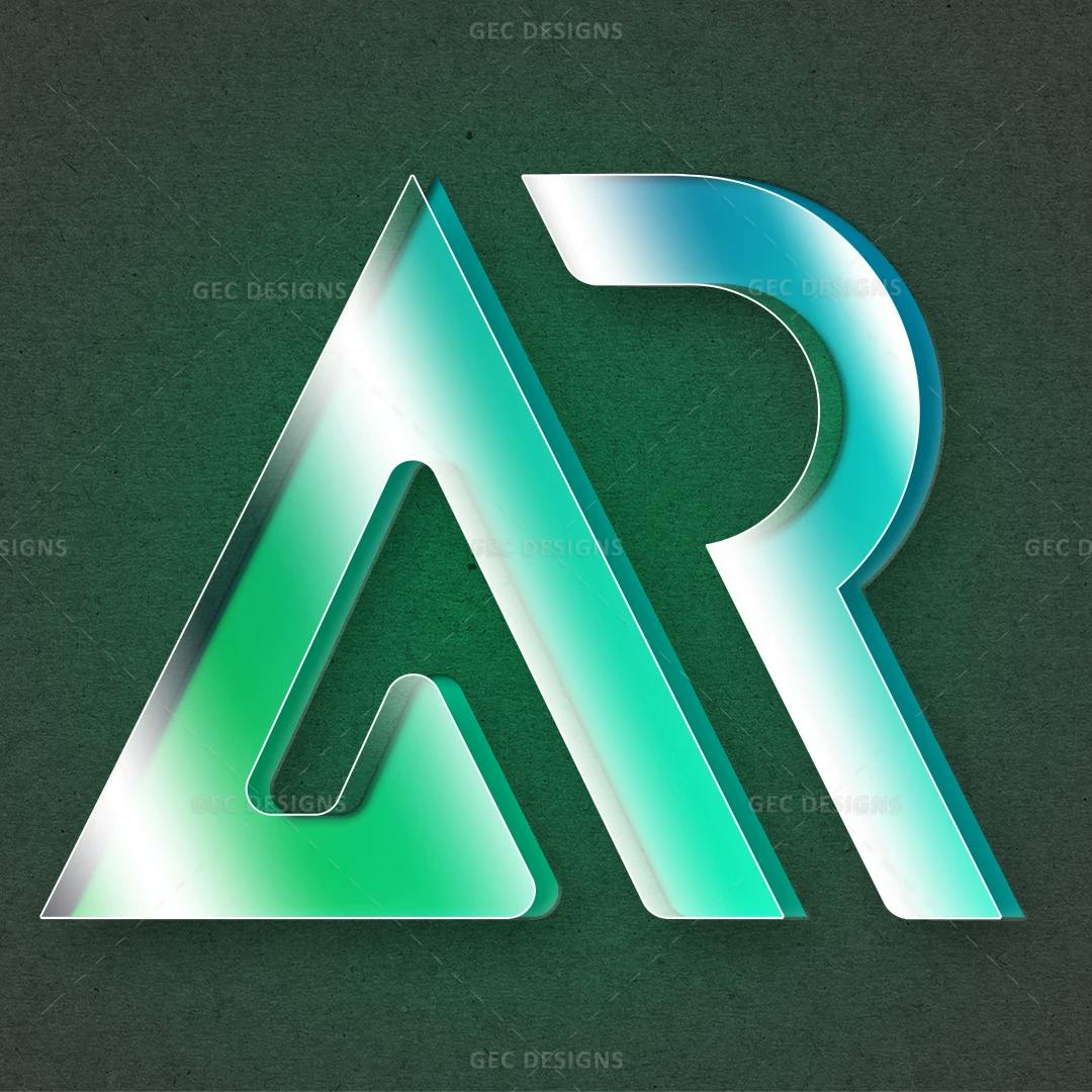 Letters AR Monogram Logo Template
