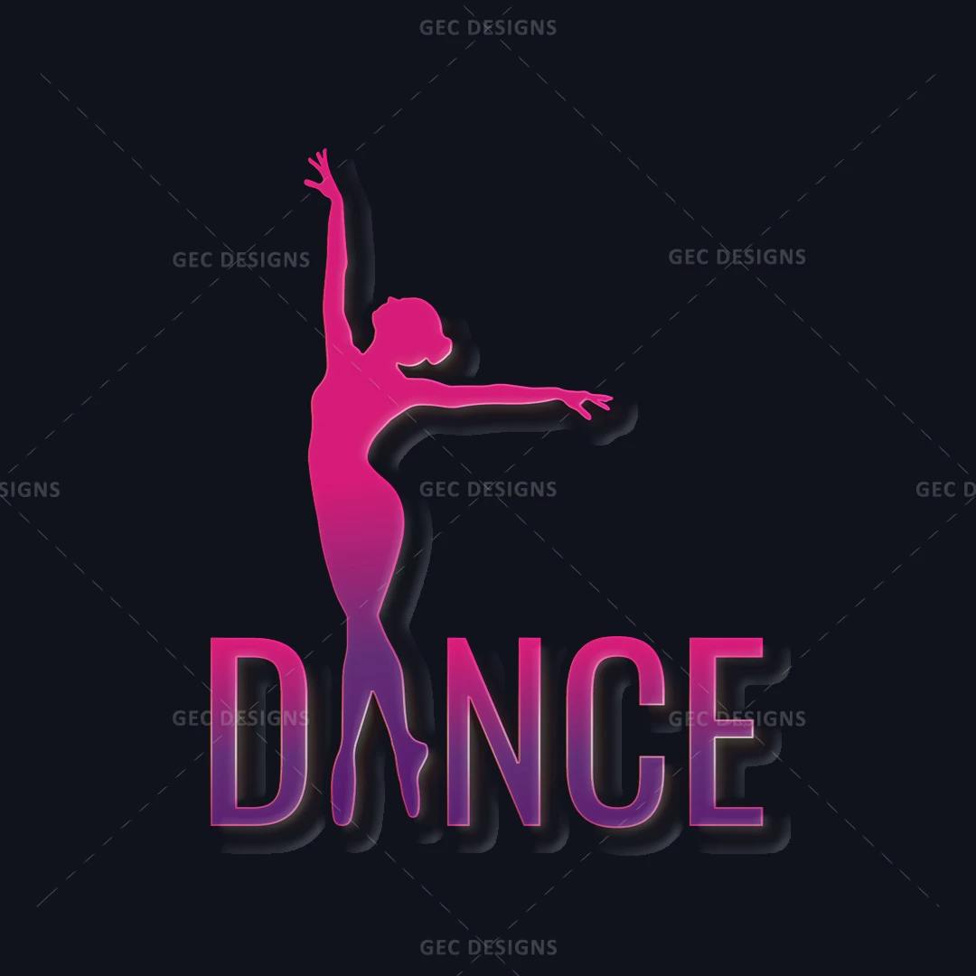 Rock the Floor Dance studio Logo design