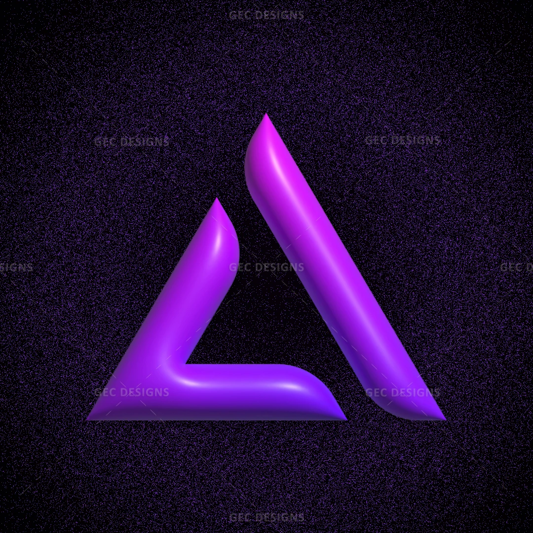 Vector Logo Design Featuring Gradient Triangle