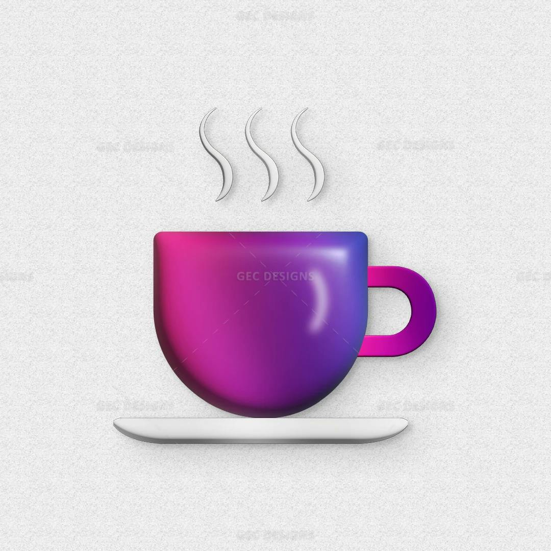 Vector Logo Design with Cup and Saucer as the Focal Point