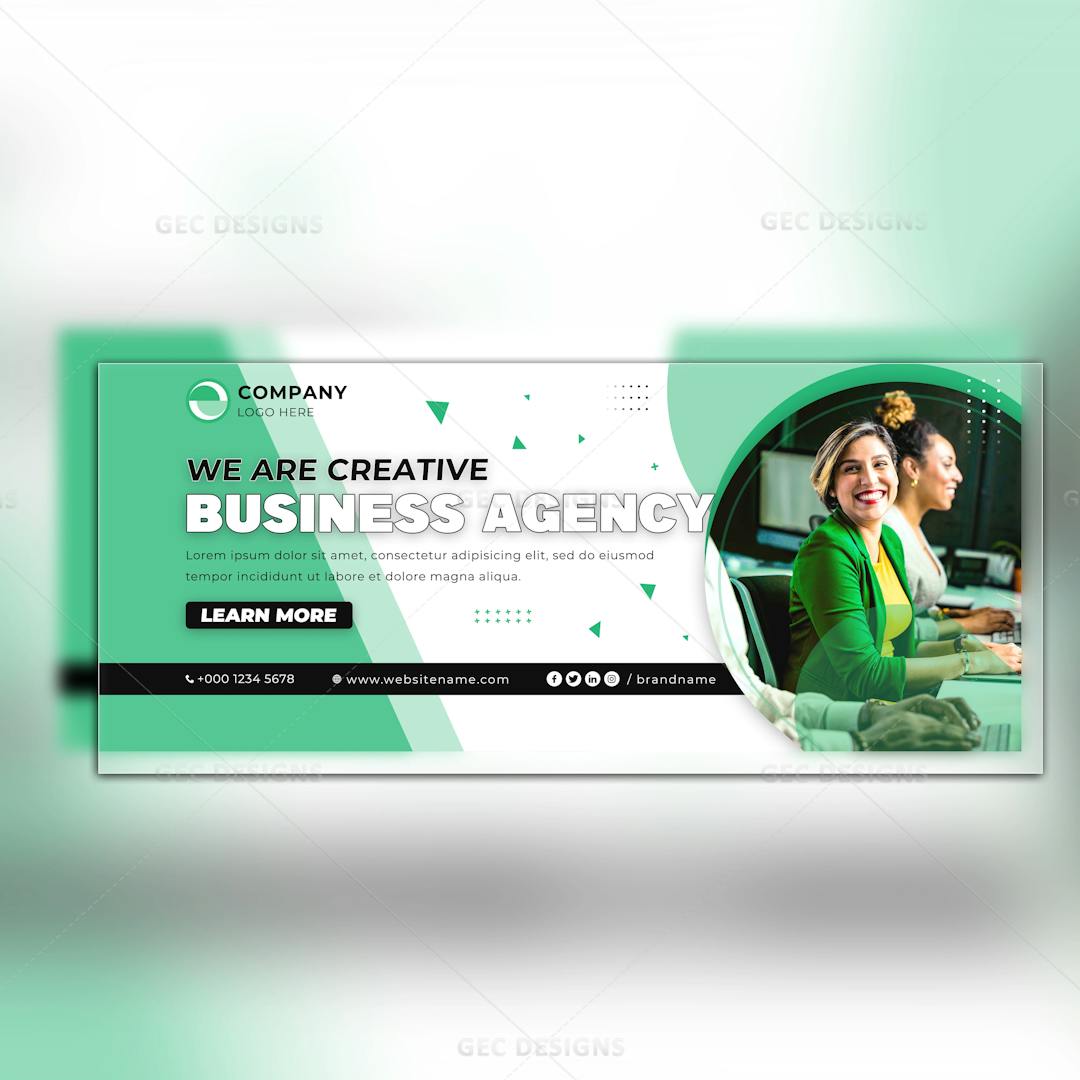 Business Boosting Facebook Cover PSD Template