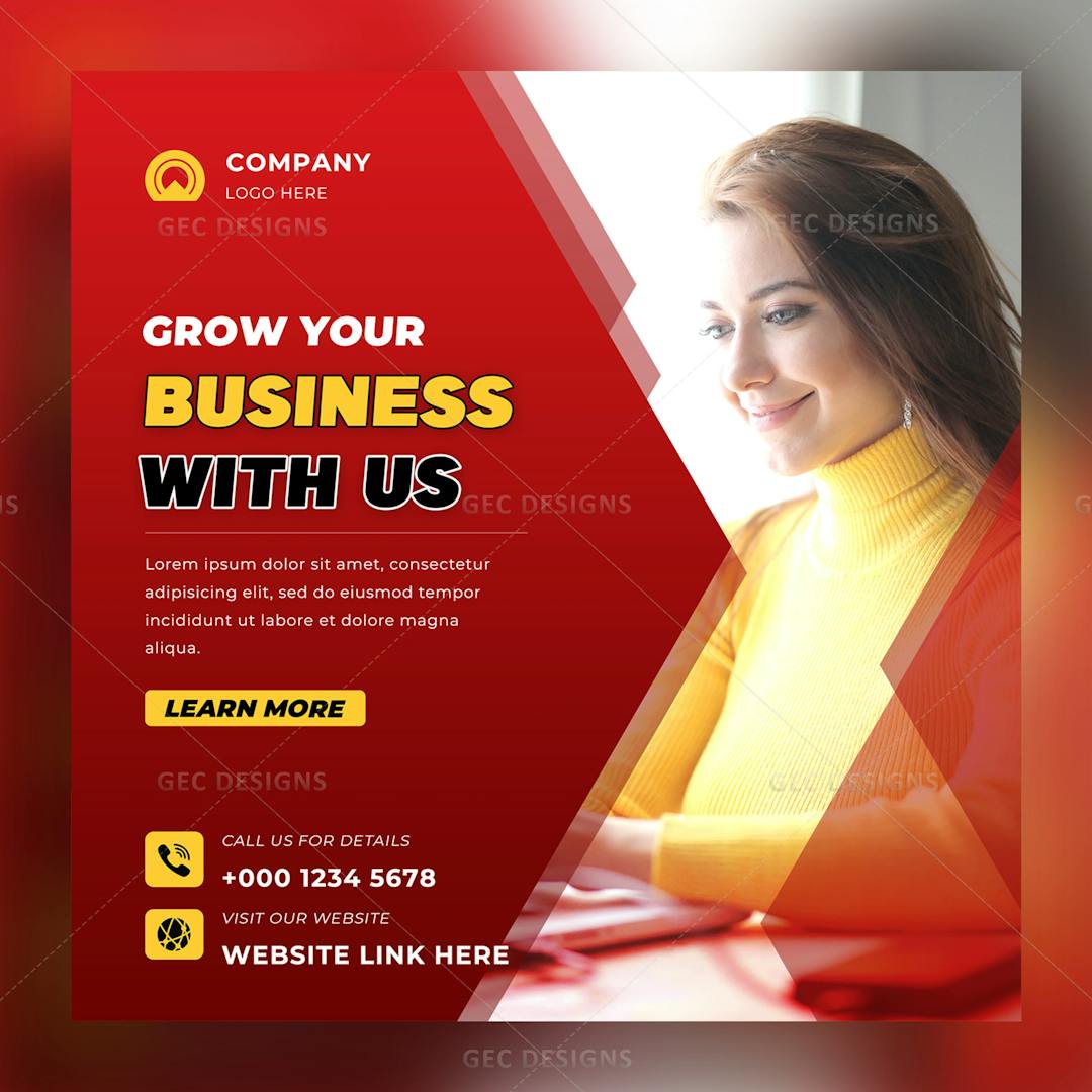 Professional services agency Instagram poster template