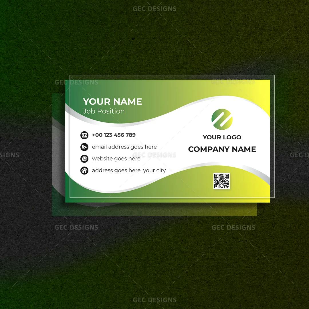 Bold and Creative Business Card Template for Entrepreneurs