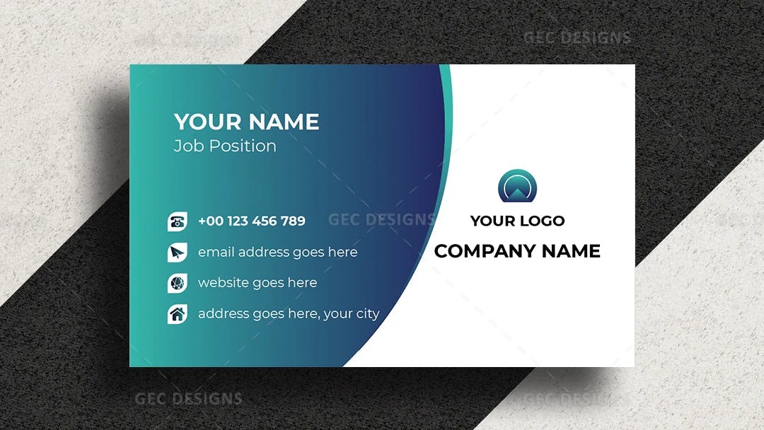 Clean and Modern Vector Business Card Template