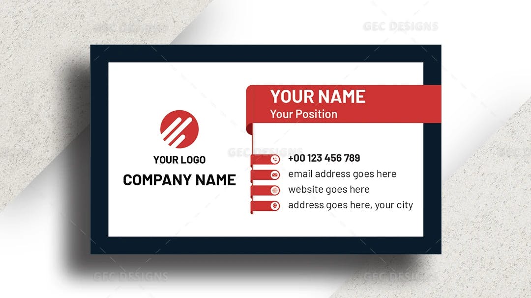 Elegant Business Card Template for Business and Personal Use