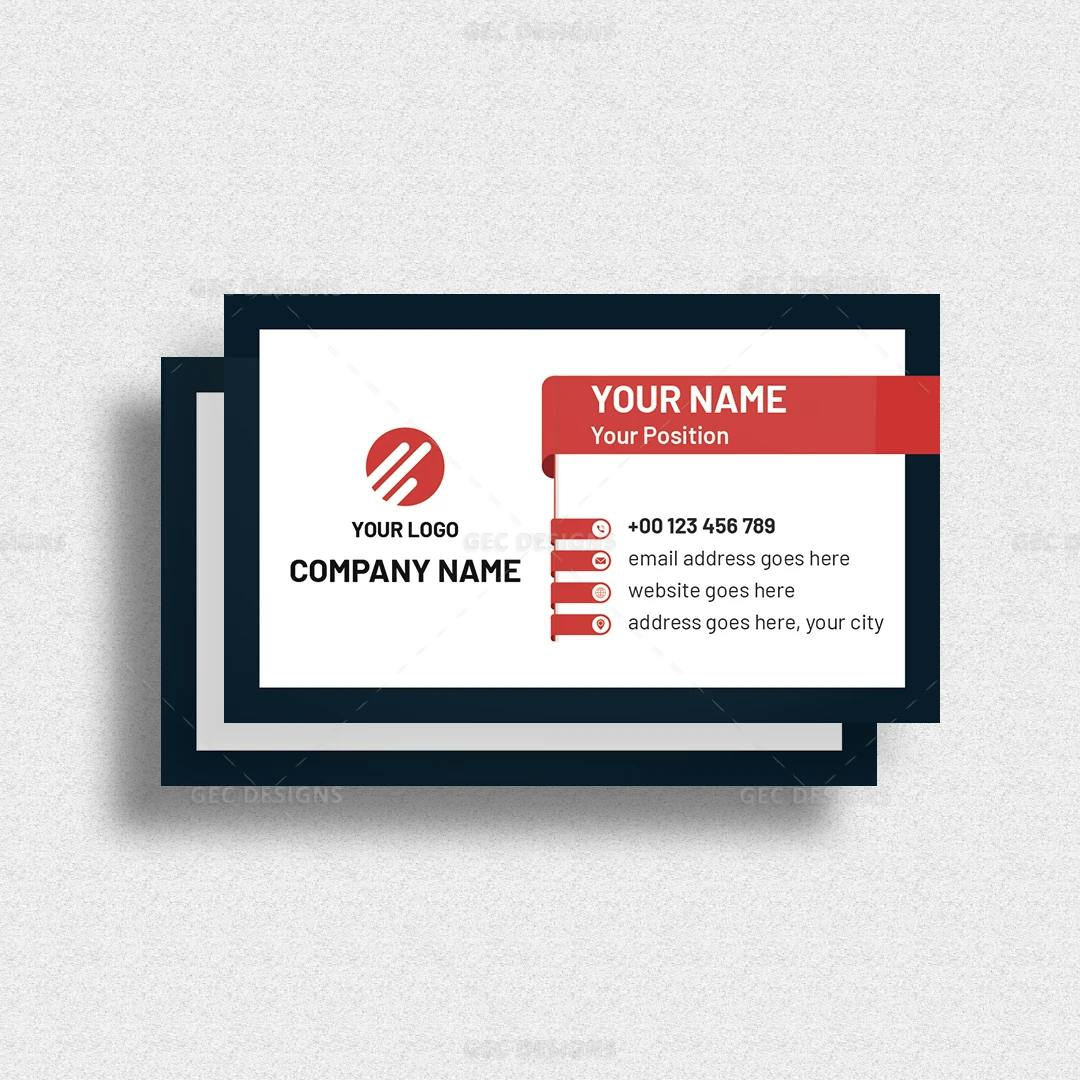 Elegant Business Card Template for Business and Personal Use