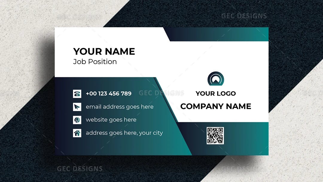 Free Business Card Template with a Professional Look