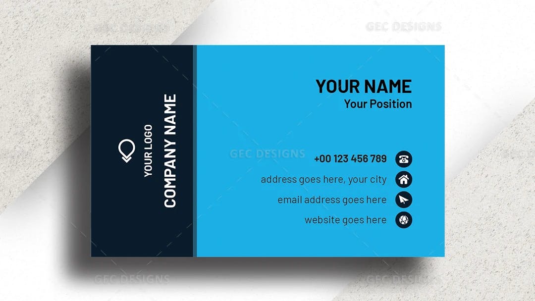 Free Vector Business Card Template with a Professional Touch