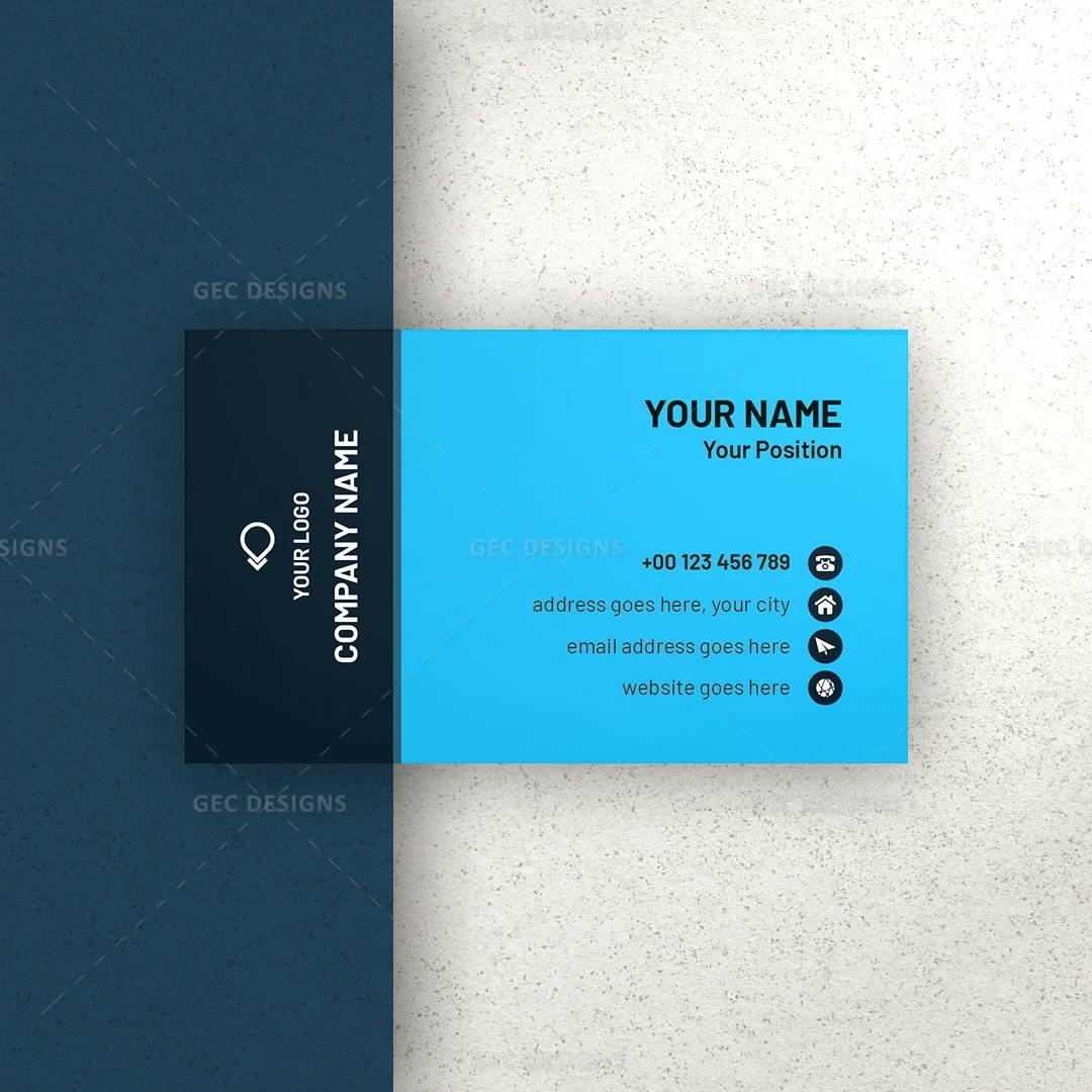 Free Vector Business Card Template with a Professional Touch