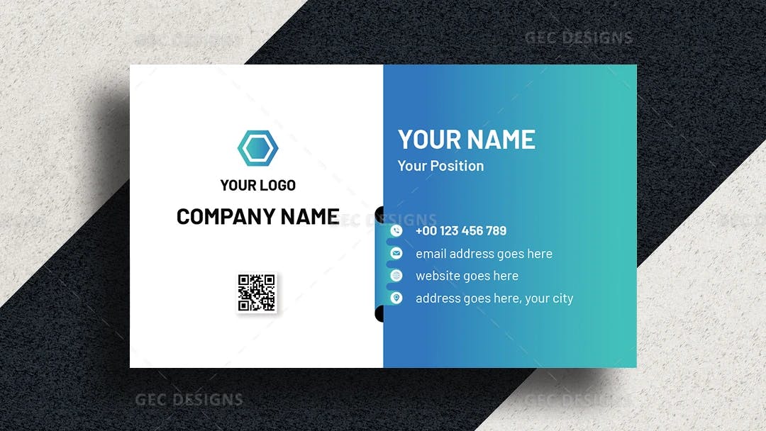 Professional Vector Business Card Template
