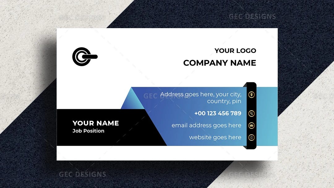Sleek Corporate Business Card Template