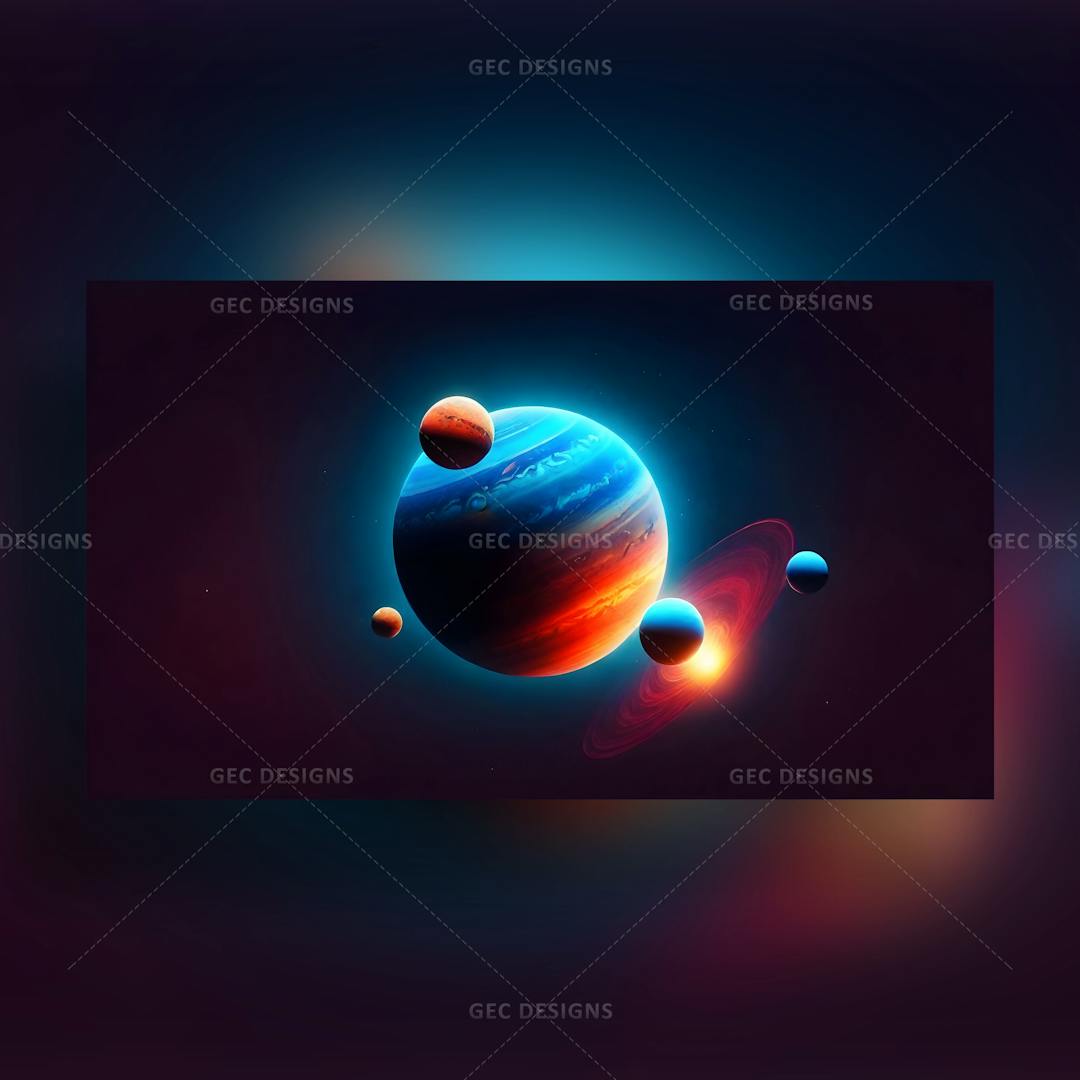 Cosmic Aura, Celestial objects colorful fantasy wallpaper