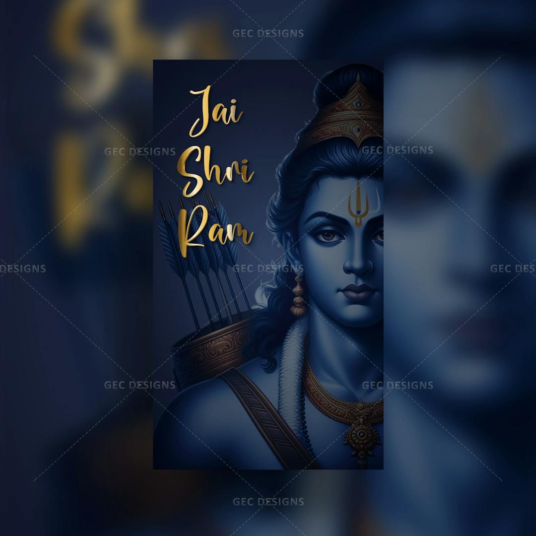Dark Theme Jai Shri Ram HD Mobile wallpaper