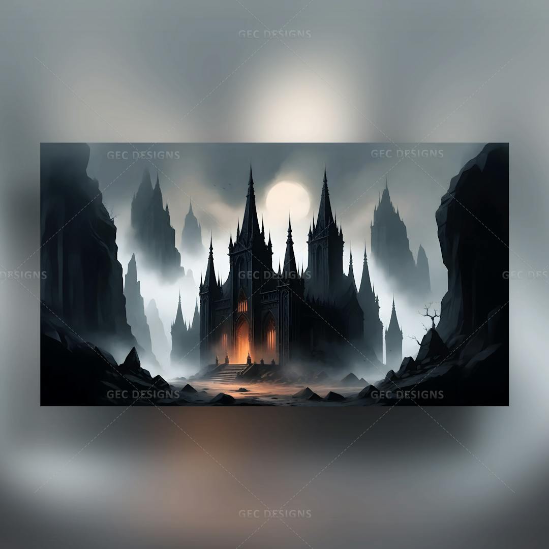 Temple of Thousand Dark Divines AI-generated image