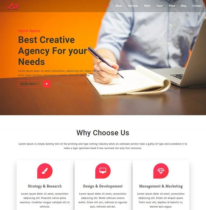 Creative Agency Business website Template