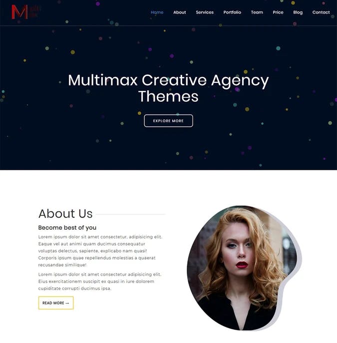 Professional Business Startup Website Template