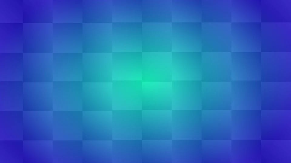 Square pattern blue gradient background template