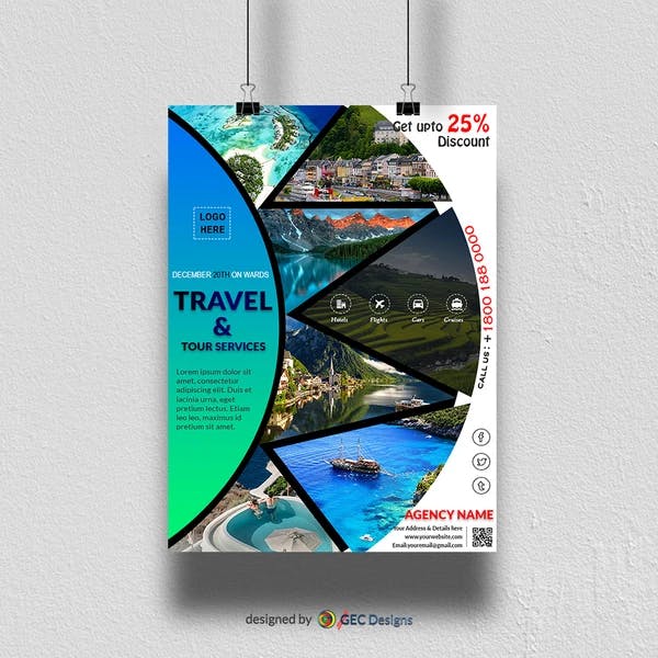 Creative Travel and Tour services Flyer Template