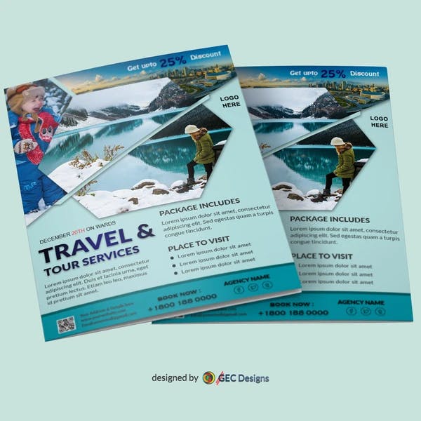 Travel and Tour packages Flyer Template