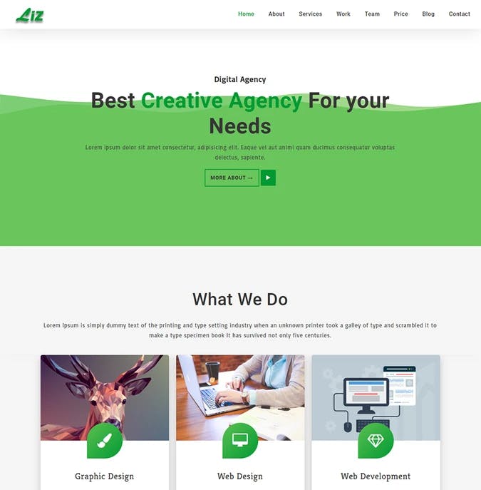 Creative Digital Agency Business website Template
